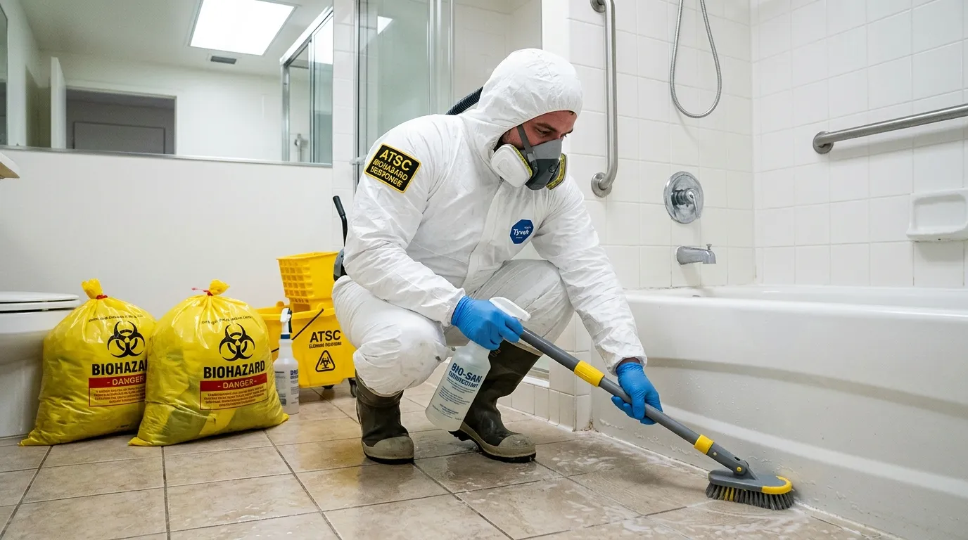 Decontamination equipment deployed for Blood Cleanup in Wilton Manors